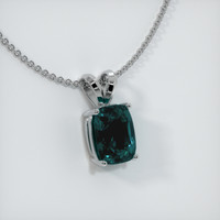 2.26 Ct. Sapphire Pendant, 14K White Gold 2